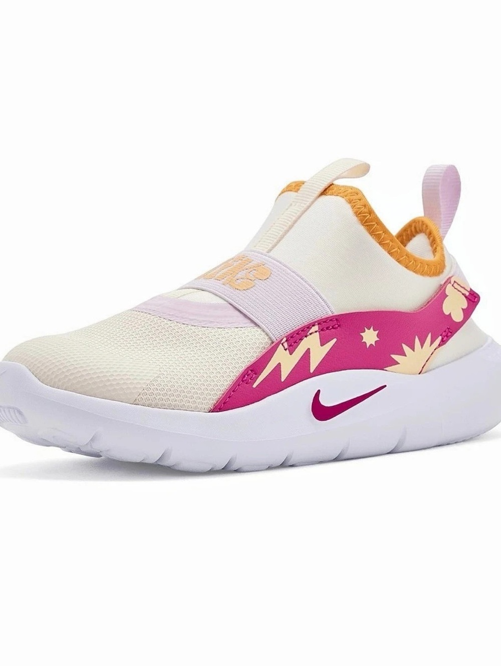 Nike Flex Runner 4 SE (TD) ) Kids Sneakers Cream & Pink US 3C